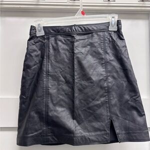 Abercrombie Vegan Leather Mini Skirt